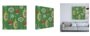 Trademark Global Holli Conger Retro Christmas half drop 2 Canvas Art - 36.5" x 48"